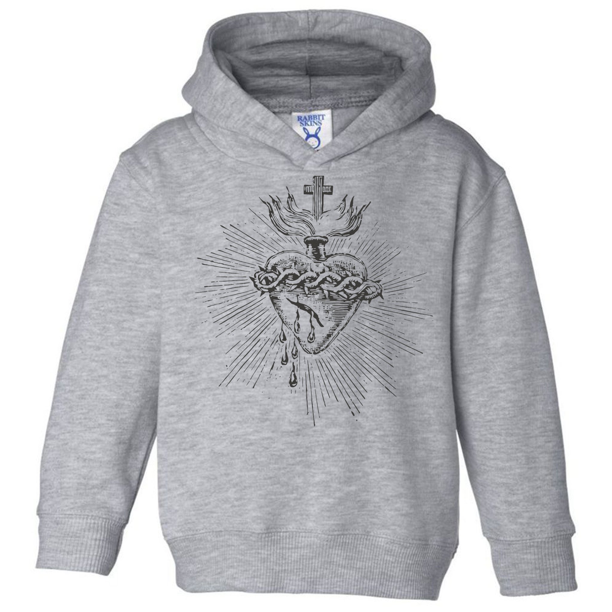 Devotion To The Sacred Heart Of Jesus Vintage Catholic Art Toddler Hoodie