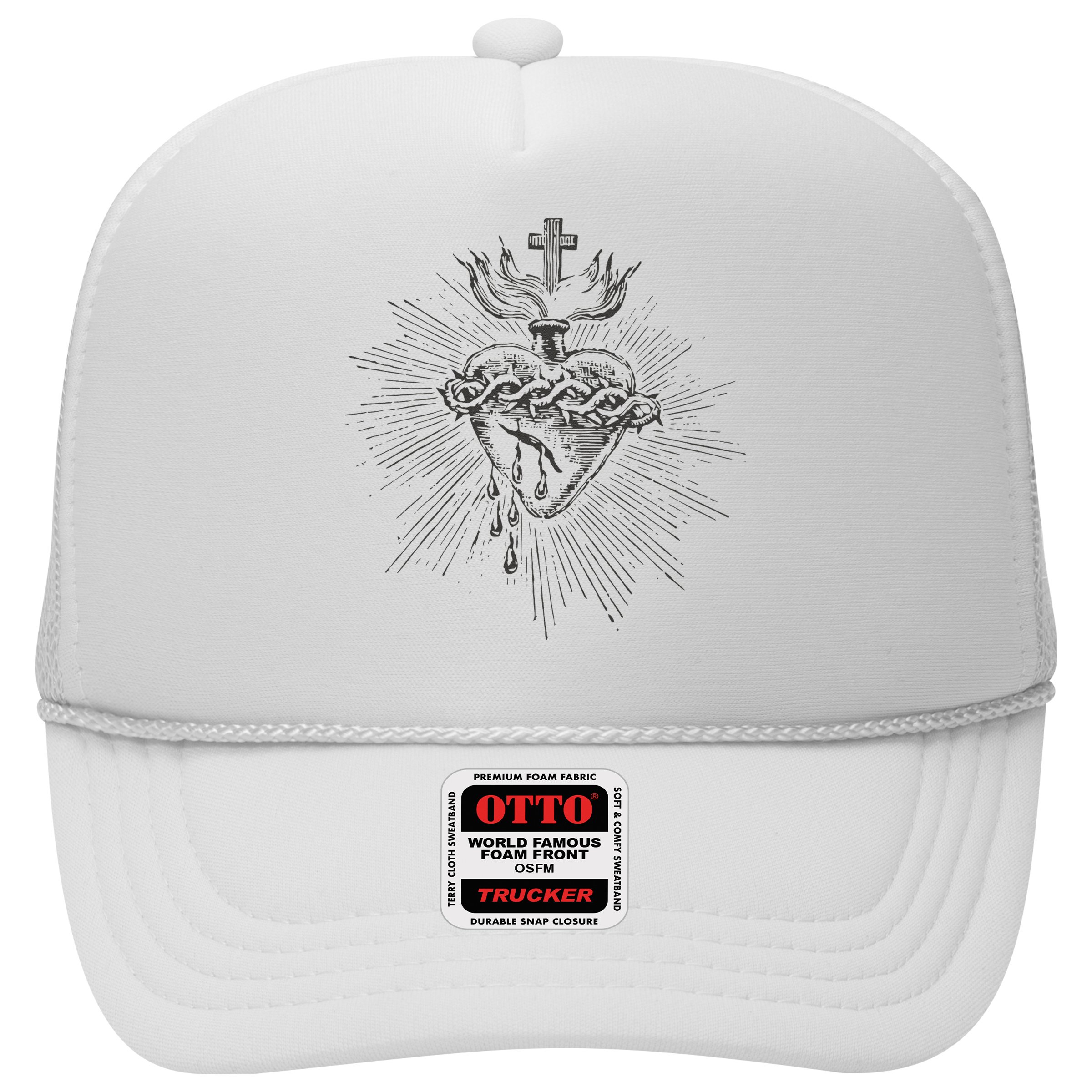 Devotion To The Sacred Heart Of Jesus Vintage Catholic Art Hat