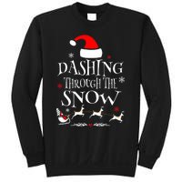 Dashing Through The Snow Merry Christmas Santa Sleigh Ride Sweatshirt