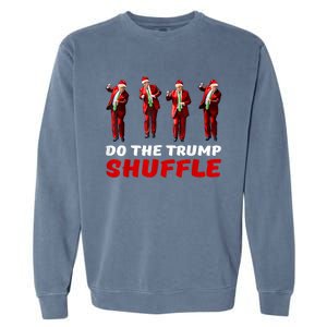 Do The Trump Shuffle Funny Trump Dance Santa Christmas Pj Garment-Dyed Sweatshirt