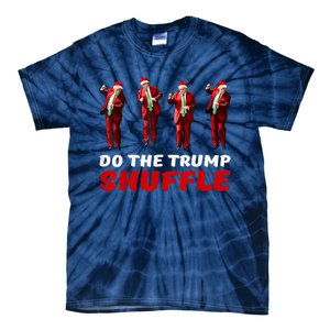 Do The Trump Shuffle Funny Trump Dance Santa Christmas Pj Tie-Dye T-Shirt