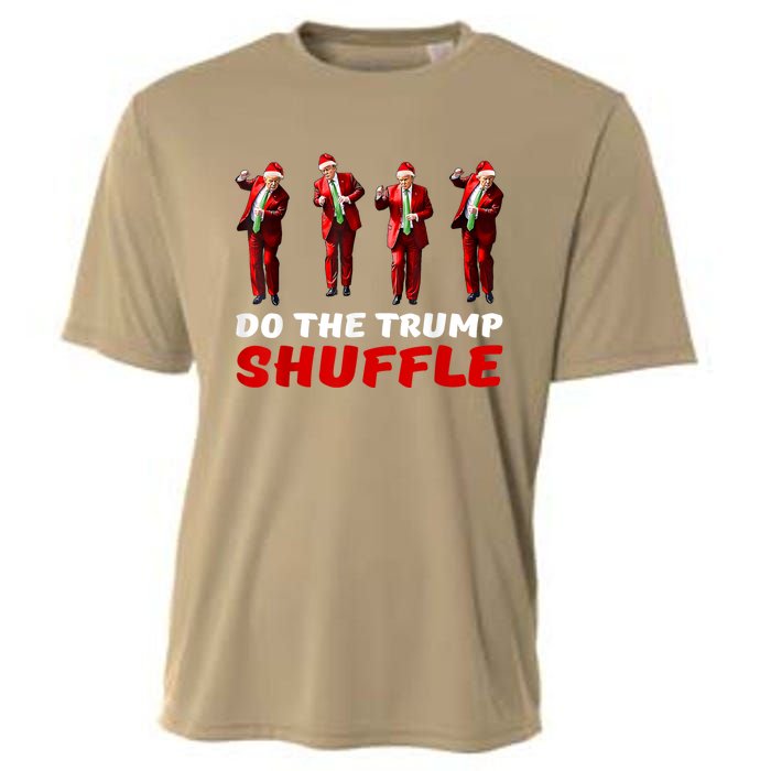 Do The Trump Shuffle Funny Trump Dance Santa Christmas Pj Cooling Performance Crew T-Shirt