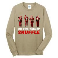 Do The Trump Shuffle Funny Trump Dance Santa Christmas Pj Tall Long Sleeve T-Shirt