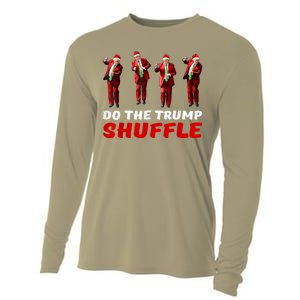 Do The Trump Shuffle Funny Trump Dance Santa Christmas Pj Cooling Performance Long Sleeve Crew