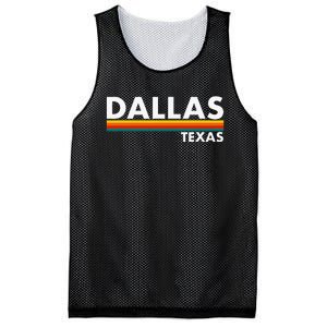 Dallas Texas Tx Retro Stripes Mesh Reversible Basketball Jersey Tank