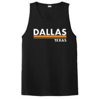 Dallas Texas Tx Retro Stripes PosiCharge Competitor Tank