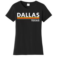 Dallas Texas Tx Retro Stripes Women's T-Shirt