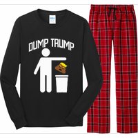 Dump Trump Trump Is Trash Anti Trump Long Sleeve Pajama Set