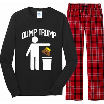 Dump Trump Trump Is Trash Anti Trump Long Sleeve Pajama Set