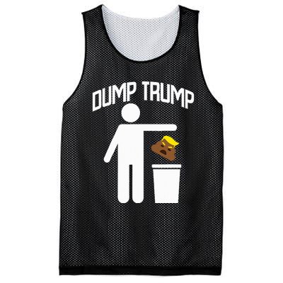 Dump Trump Trump Is Trash Anti Trump Mesh Reversible Basketball Jersey Tank