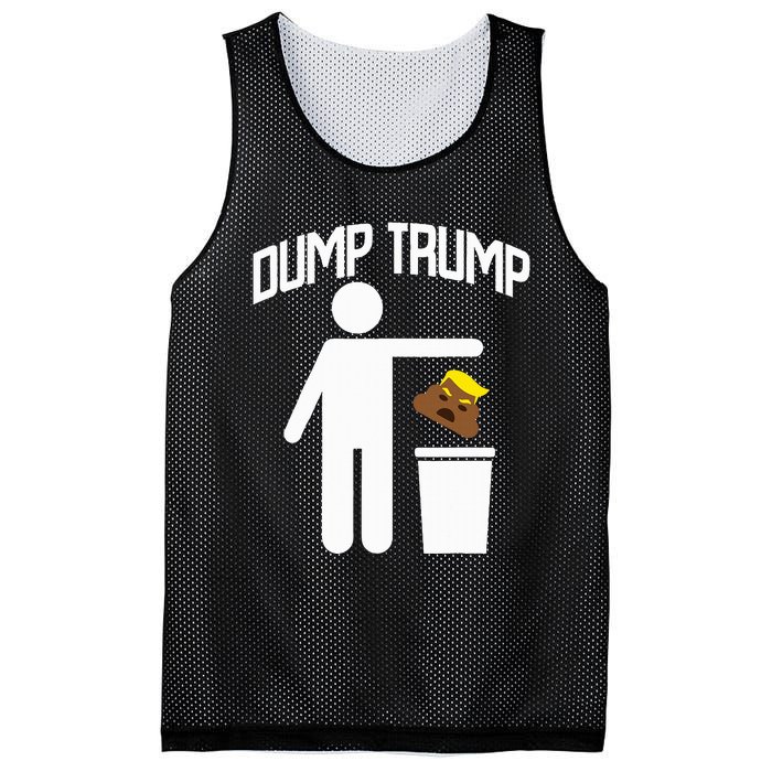 Dump Trump Trump Is Trash Anti Trump Mesh Reversible Basketball Jersey Tank