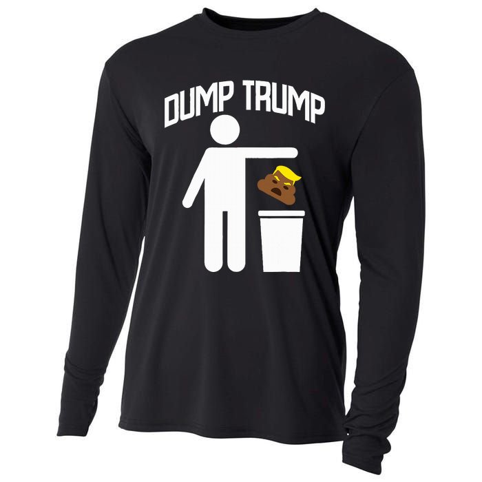 Dump Trump Trump Is Trash Anti Trump Cooling Performance Long Sleeve Crew