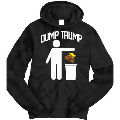 Dump Trump Trump Is Trash Anti Trump Tie Dye Hoodie