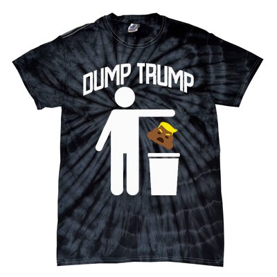 Dump Trump Trump Is Trash Anti Trump Tie-Dye T-Shirt