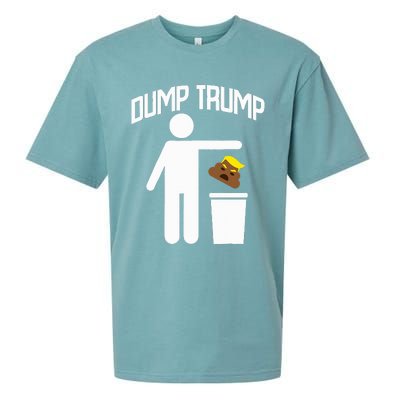 Dump Trump Trump Is Trash Anti Trump Sueded Cloud Jersey T-Shirt