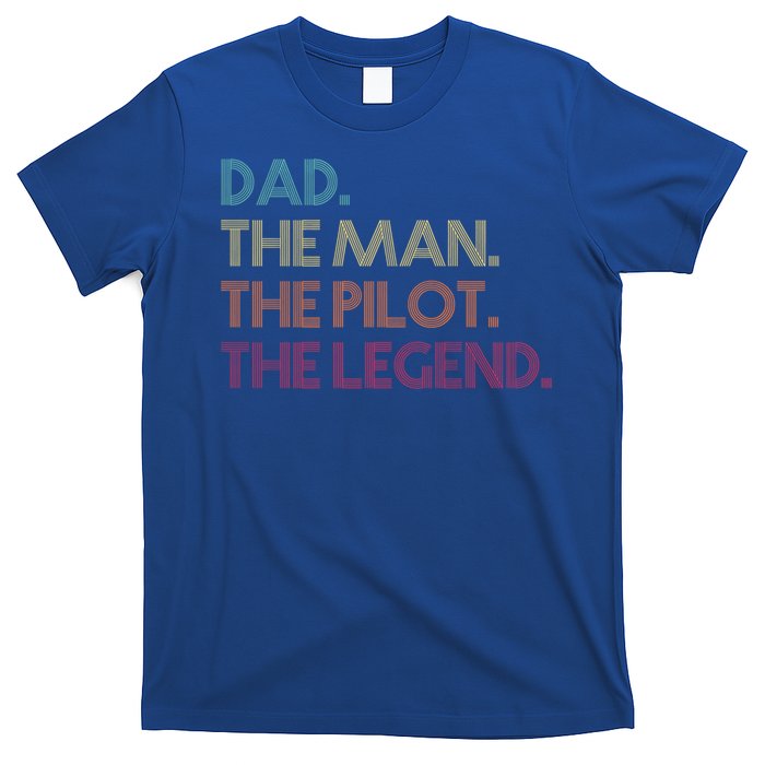 Dad The The Pilot The Legend Vintage Gift T-Shirt