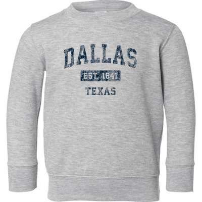 Dallas Texas Tx Vintage Toddler Sweatshirt