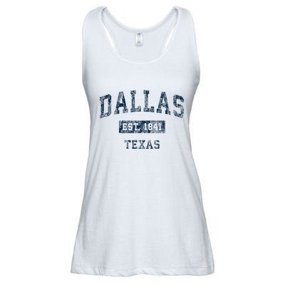 Dallas Texas Tx Vintage Ladies Essential Flowy Tank