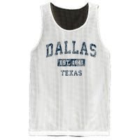 Dallas Texas Tx Vintage Mesh Reversible Basketball Jersey Tank