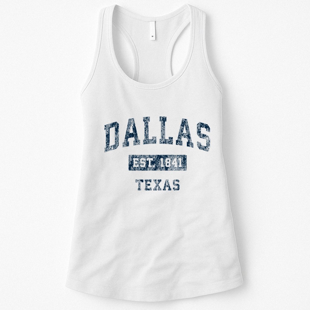 Dallas Texas Tx Vintage Womens Tank Top