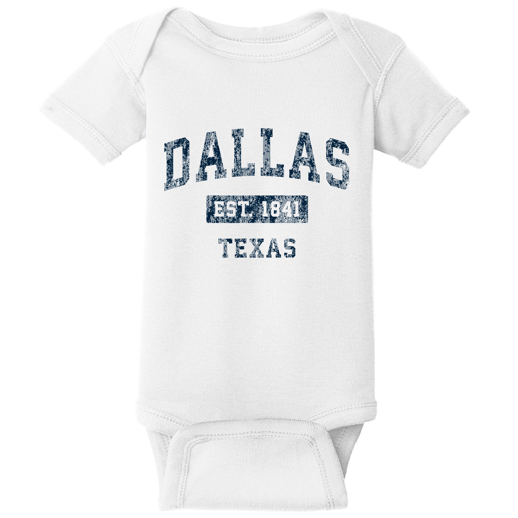Dallas Texas Tx Vintage Baby Bodysuit