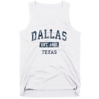 Dallas Texas Tx Vintage Tank Top