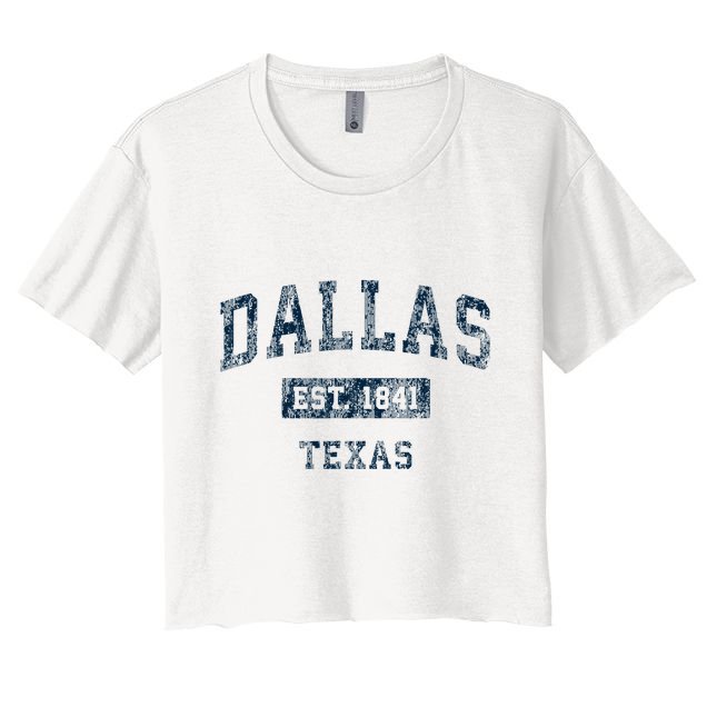 Dallas Texas Tx Vintage Crop Top