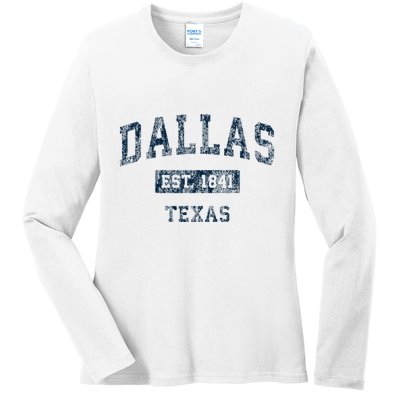 Dallas Texas Tx Vintage Ladies Long Sleeve Shirt