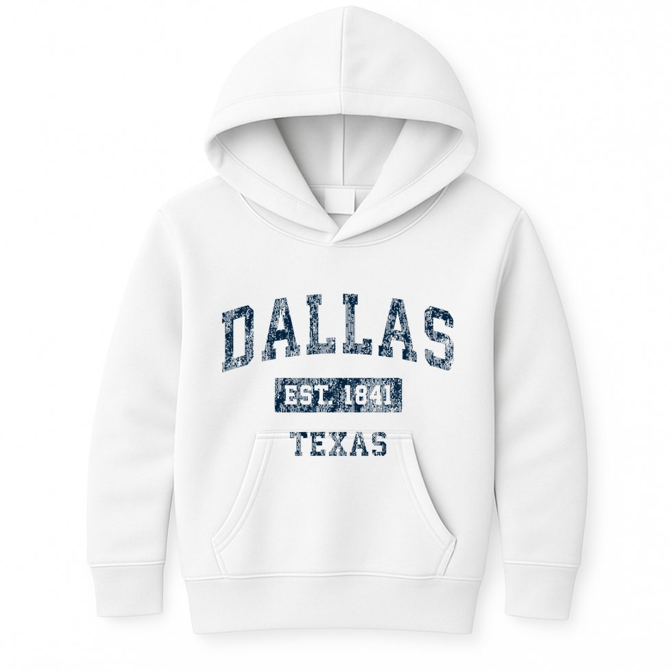 Dallas Texas Tx Vintage Kids Hoodie
