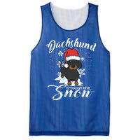 Daschund Through The Snow Dog Lovers Festive Gift Mesh Reversible Basketball Jersey Tank