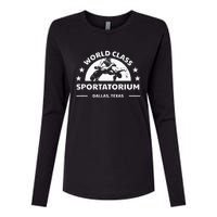 Dallas Tx Texas Wrestling World Class Sportatorium Womens Cotton Relaxed Long Sleeve T-Shirt