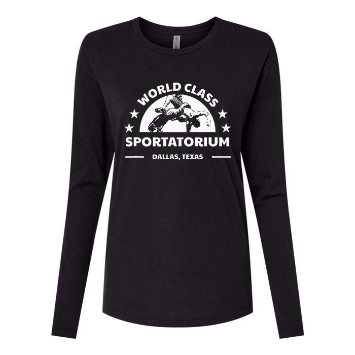 Dallas Tx Texas Wrestling World Class Sportatorium Womens Cotton Relaxed Long Sleeve T-Shirt