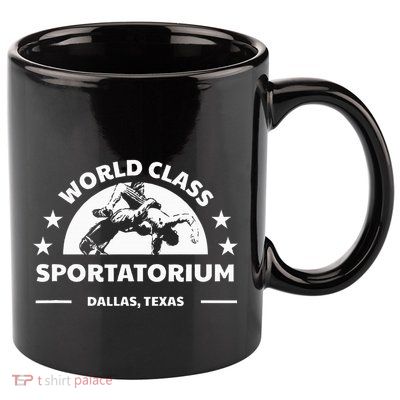 Dallas Tx Texas Wrestling World Class Sportatorium 11oz C Handle Ceramic Mug