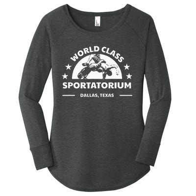 Dallas Tx Texas Wrestling World Class Sportatorium Women's Perfect Tri Tunic Long Sleeve Shirt