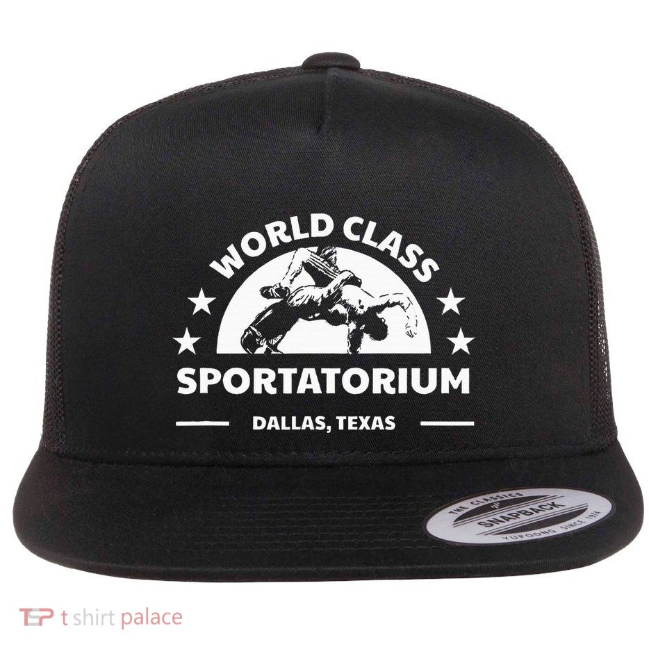 Dallas Tx Texas Wrestling World Class Sportatorium Flat Bill Trucker Hat