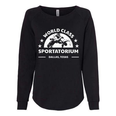 Dallas Tx Texas Wrestling World Class Sportatorium Womens California Wash Sweatshirt