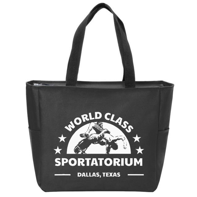 Dallas Tx Texas Wrestling World Class Sportatorium Zip Tote Bag