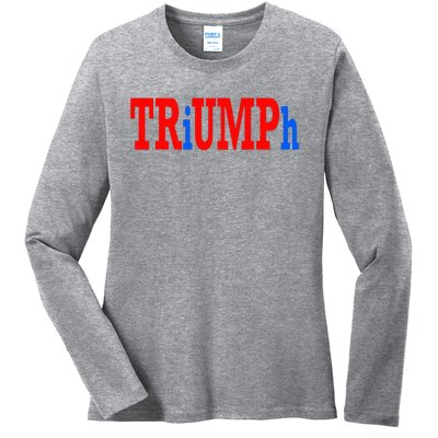 Donald Trump Triumph Ladies Long Sleeve Shirt