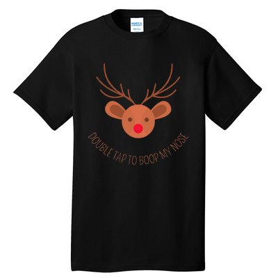 Double Tap To Boop My Nose Christmas Tall T-Shirt