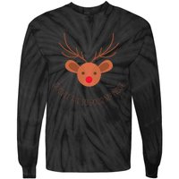 Double Tap To Boop My Nose Christmas Tie-Dye Long Sleeve Shirt