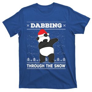 Dabbing Through The Snow Panda Dab Ugly Christmas Sweater Gift T-Shirt