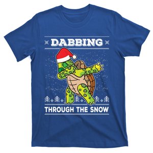 Dabbing Through The Snow Dab Turtle Ugly Christmas Sweater Great Gift T-Shirt