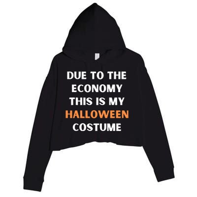 Due to the economy this is my halloween costume Crop Fleece Hoodie