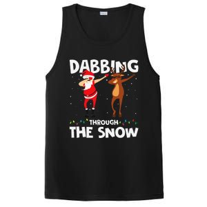 Dabbing Through The Snow Funny Santa Squad Fun Xmas PosiCharge Competitor Tank