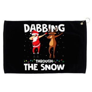 Dabbing Through The Snow Funny Santa Squad Fun Xmas Grommeted Golf Towel