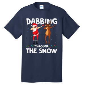 Dabbing Through The Snow Funny Santa Squad Fun Xmas Tall T-Shirt