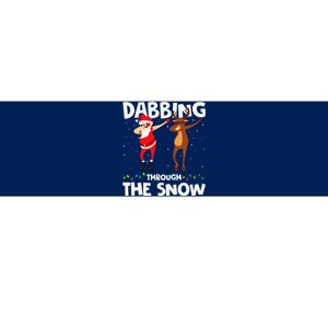 Dabbing Through The Snow Funny Santa Squad Fun Xmas Bumper Sticker