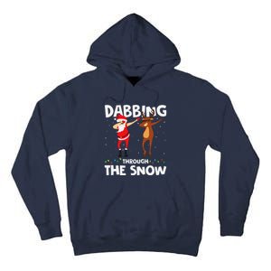 Dabbing Through The Snow Funny Santa Squad Fun Xmas Tall Hoodie