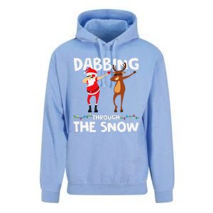 Dabbing Through The Snow Funny Santa Squad Fun Xmas Unisex Surf Hoodie