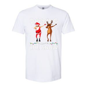 Dabbing Through The Snow Funny Santa Squad Fun Xmas Softstyle CVC T-Shirt